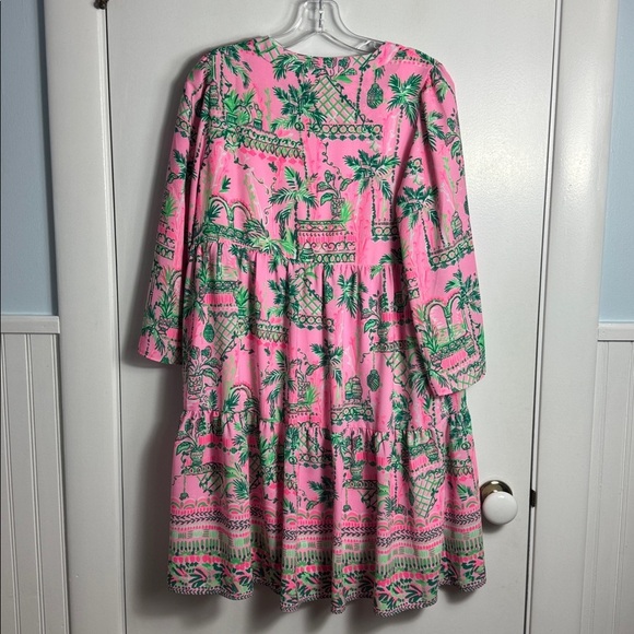 Lilly Pulitzer Martine Lileeze Dress Mandevilla Baby Always Worth It Size Small - Picture 8 of 10